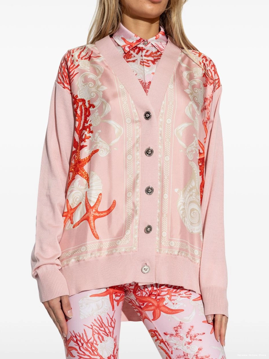 Cheap Women panelled cardigan Versace V-neck 0816